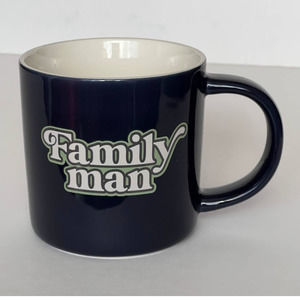 Parker Lane Family Man Coffee Mug Cup Navy Blue Father's Day Birthday Gift